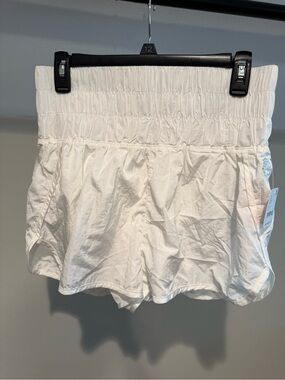 Movement by Free People White High-Waist Smocked Women’s Shorts